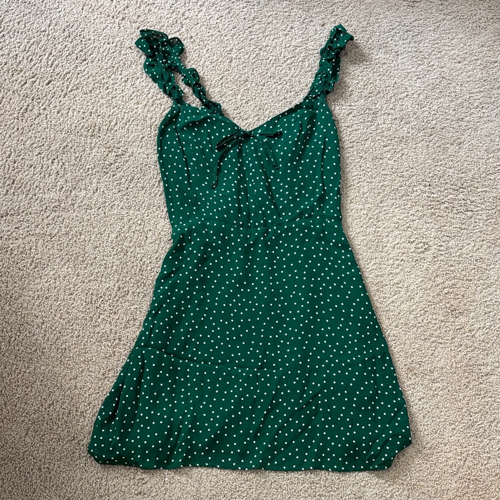REFORMATION Hilton Polka Dot Mini Dress